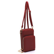 Women's Stylish Faux Leather Crossbody Phone Purse