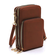 Women's Stylish Faux Leather Crossbody Phone Purse