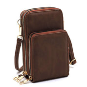 Women's Stylish Faux Leather Crossbody Phone Purse