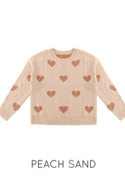 Women's Heart Patterned Sweater