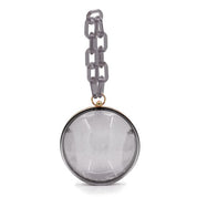 Women's Acrylic Chain Handle See-Through Crossbody Bag