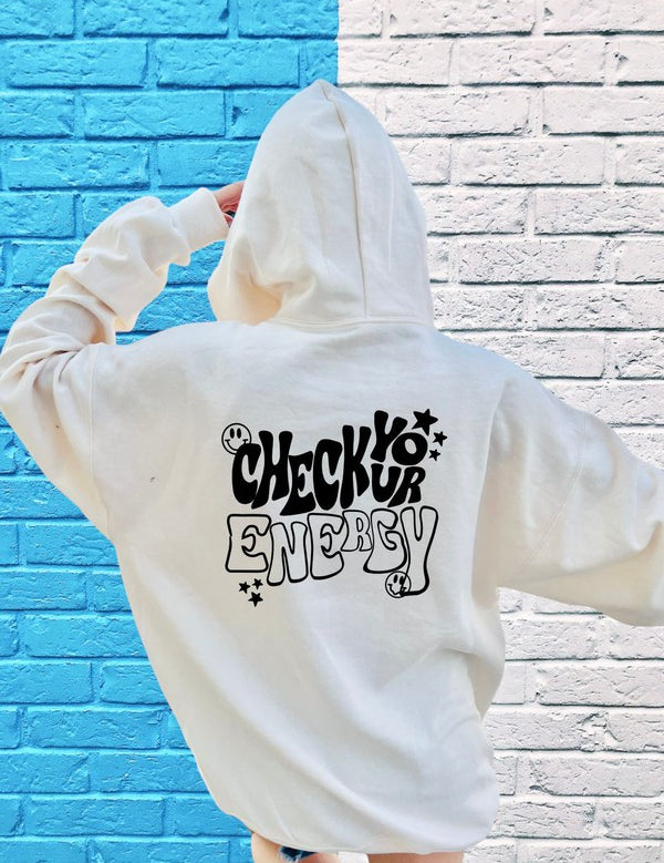 Unisex Smiley Face Energy Hoodie Sweatshirt