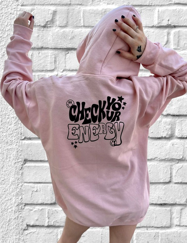 Unisex Smiley Face Energy Hoodie Sweatshirt