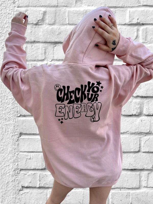 Unisex Smiley Face Energy Hoodie Sweatshirt