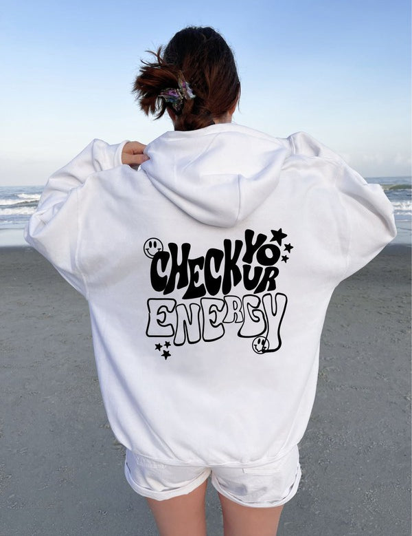 Unisex Smiley Face Energy Hoodie Sweatshirt
