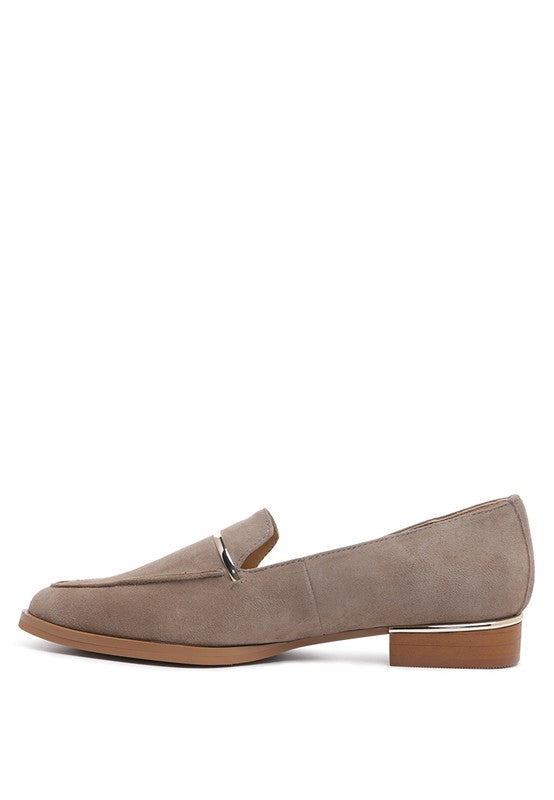 Women's Formal Suede Leather Slip-On Loafers