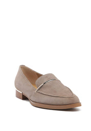 Women's Formal Suede Leather Slip-On Loafers