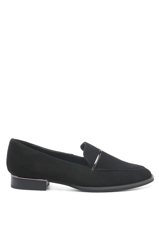 Women's Formal Suede Leather Slip-On Loafers