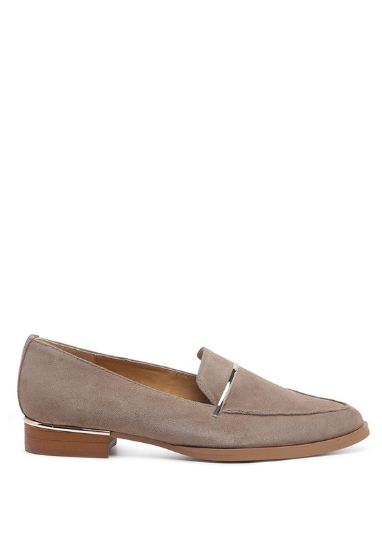 Women's Formal Suede Leather Slip-On Loafers