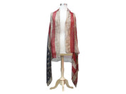 Unisex Casual Vintage American Flag Scarf