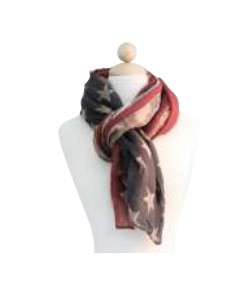 Unisex Casual Vintage American Flag Scarf