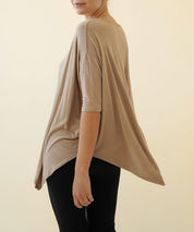 Women's Flared Bamboo Poncho Tunic