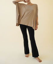 Women's Flared Bamboo Poncho Tunic