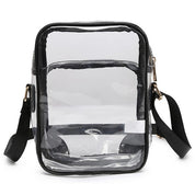 Women's Transparent Faux Leather Crossbody Bag