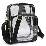 Women's Transparent Faux Leather Crossbody Bag