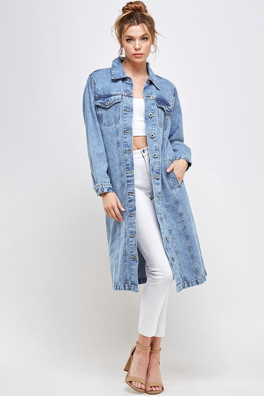 Women's Casual White Non-Stretch Denim Jacket