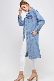 Women's Casual White Non-Stretch Denim Jacket