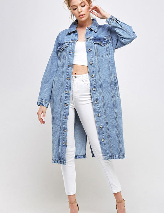 Women's Casual White Non-Stretch Denim Jacket