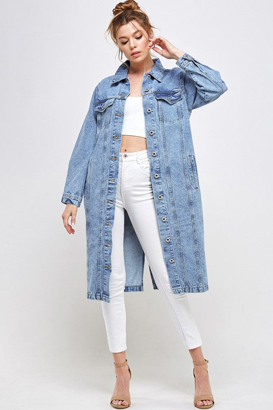 Women's Casual White Non-Stretch Denim Jacket