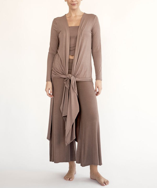 BAMBOO MAXI LONG CARDIGAN