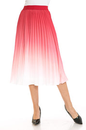 Women's High Waist Pleated A-Line Swing