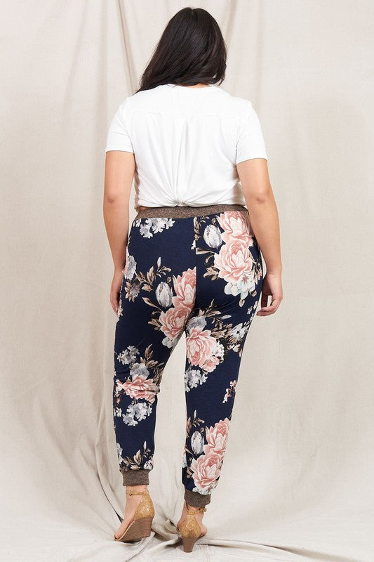 Rose Print Jogger