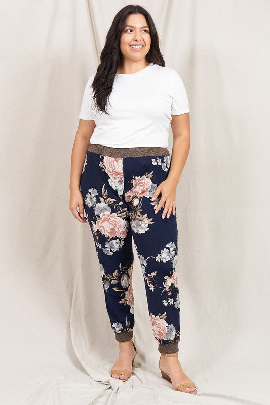 Rose Print Jogger