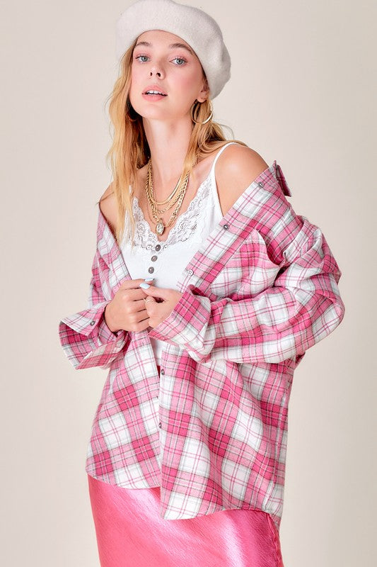 Women's Plaid Flannel Shirt