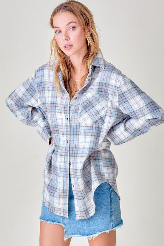 Women's Plaid Flannel Shirt