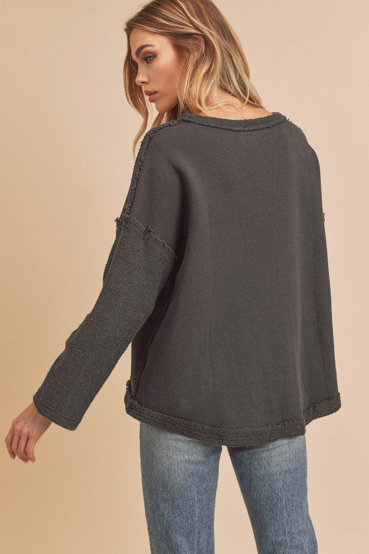 Women's Cozy Crew Neck Cotton Pullover