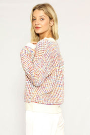 Women's Multicolored Knit Sweater