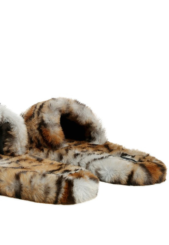 Women's Cozy Faux Fur Slip-On Indoor Flats