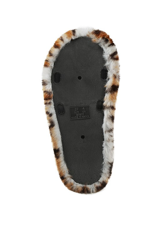 Women's Cozy Faux Fur Slip-On Indoor Flats