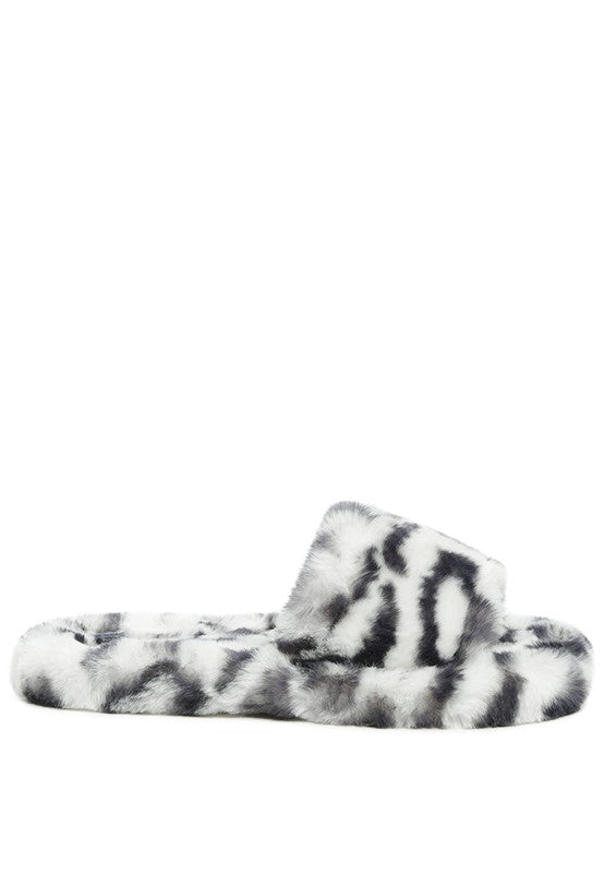 Women's Cozy Faux Fur Slip-On Indoor Flats