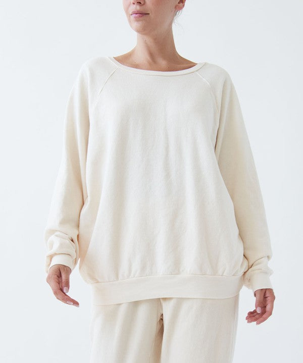 Women's Oversized Cotton French Terry Pullover