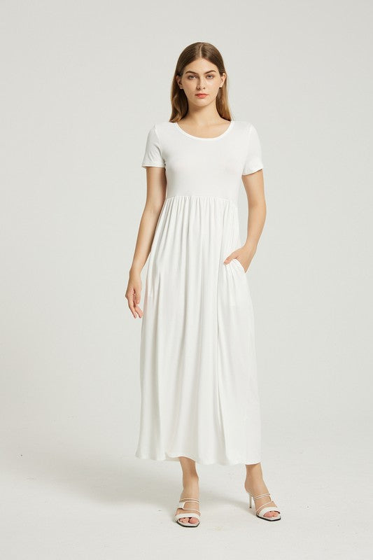 Women's Casual Pocket Maxi Dress for Summer Days