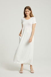 Women's Casual Pocket Maxi Dress for Summer Days