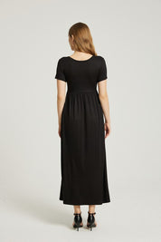 Women's Casual Maxi Dress with Pocket for Summer Style