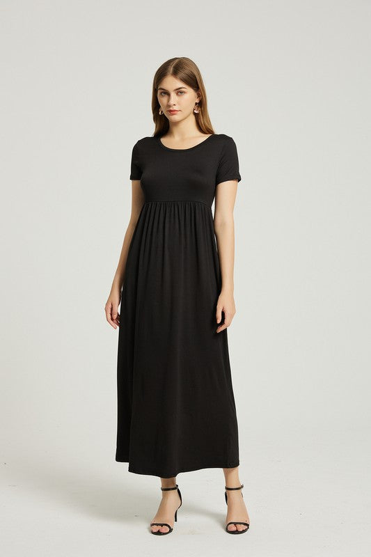 Women's Casual Maxi Dress with Pocket for Summer Style