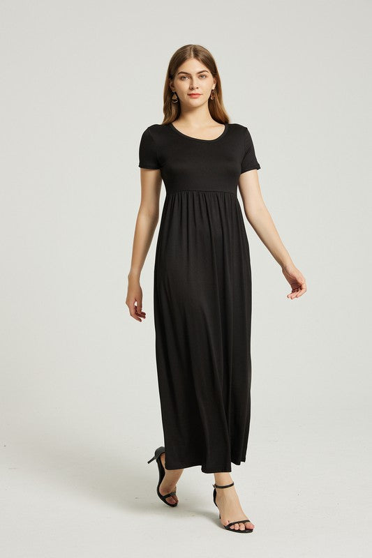 Women's Casual Maxi Dress with Pocket for Summer Style