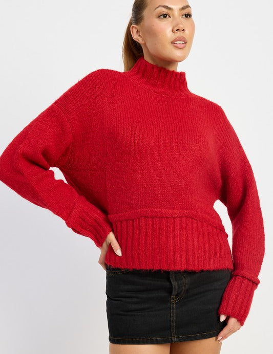 TURTLE NECK BODY SWEATER