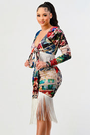 Women's Holiday-Ready Multi Print Two-Piece Set