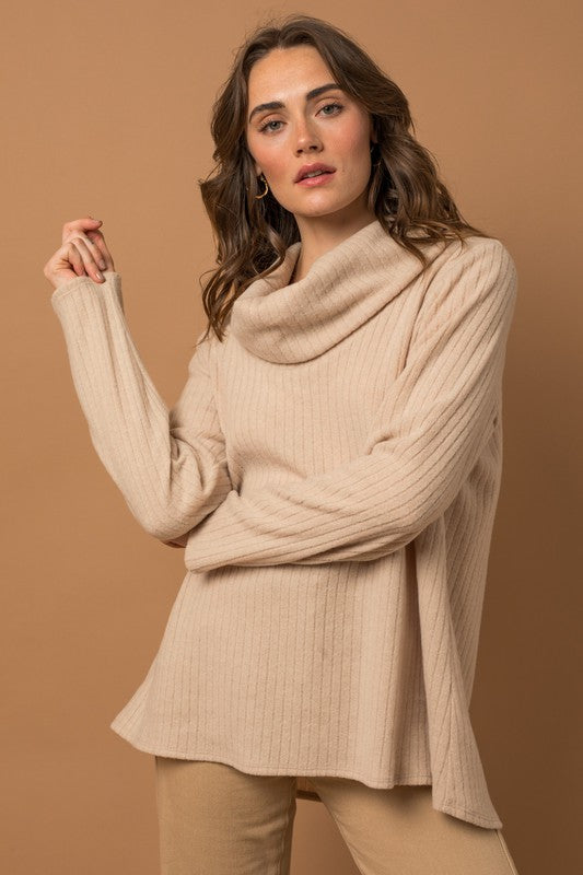 Women's Slim Fit Long Sleeve Turtle Neck Top