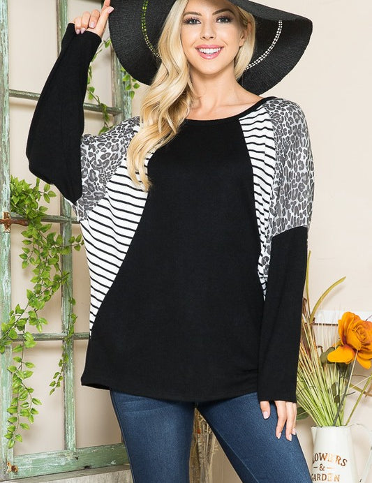 Women's Oversized Dolman Sleeve Knit Pullover