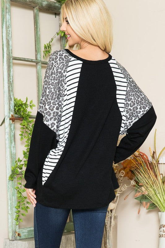 Women's Oversized Dolman Sleeve Knit Pullover