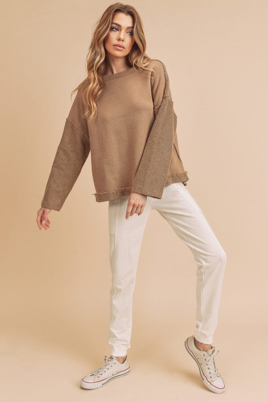 Women's Cozy Crew Neck Cotton Pullover