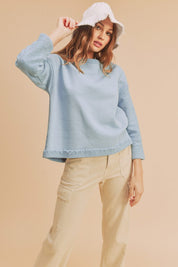 Women's Cozy Crew Neck Cotton Pullover