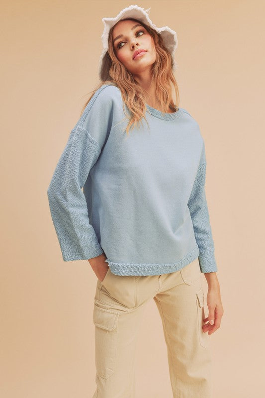 Women's Cozy Crew Neck Cotton Pullover