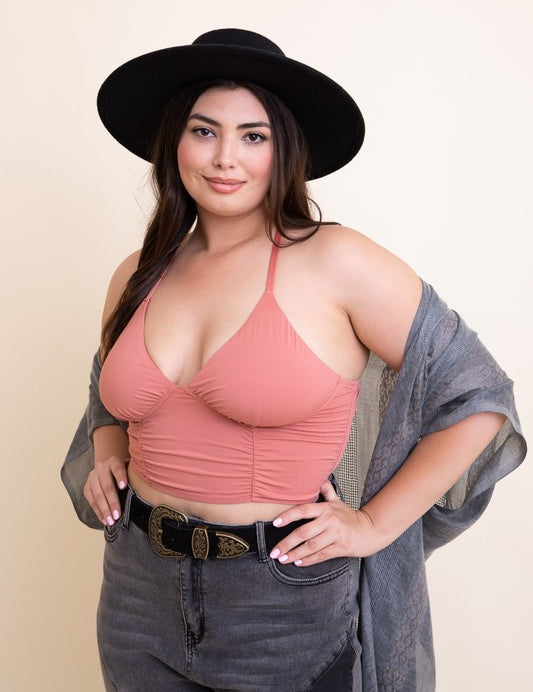 Plus Size Ruched Bralette