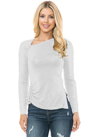 Women's Casual Knit Long Sleeve Top